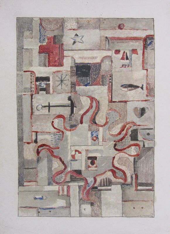Carmelo de Arzadun, ‘Untitled’, 1935, Drawing, Collage or other Work on Paper, Mixed technique on paper, Galería de las Misiones