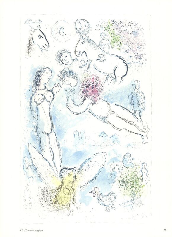 Marc Chagall, ‘L'envolee Magique’, 1981, Print, Offset Lithograph, ArtWise