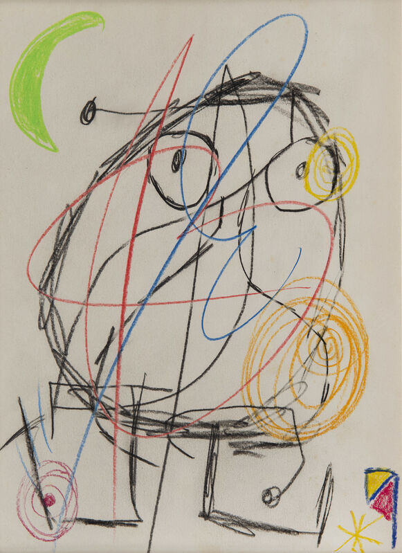 Joan Miró, ‘Sans titre’, 1976, Drawing, Collage or other Work on Paper, Colour chalk drawing on wove paper, HELENE BAILLY GALLERY