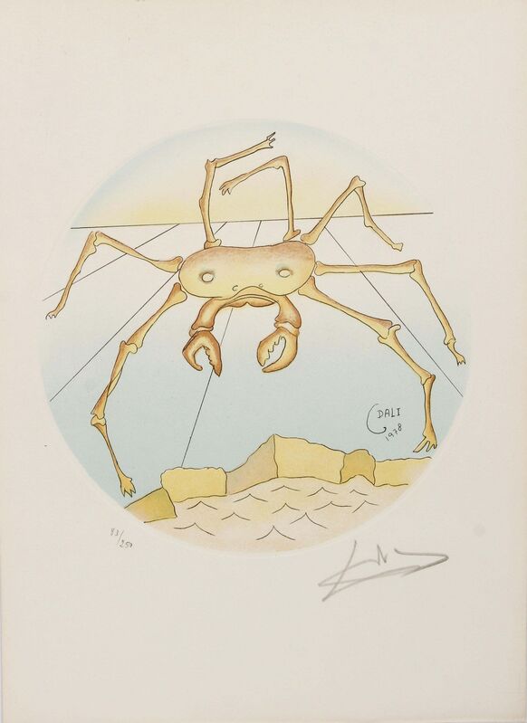 Salvador Dalí, ‘Cancer’, 1978, Print, Etching with hand-coloring, Puccio Fine Art