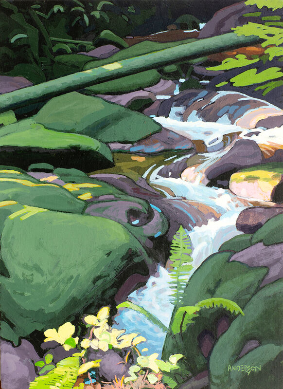 Clayton Anderson, ‘Mountain Stream’, 2020, Painting, Acrylic on Board, Madrona Gallery