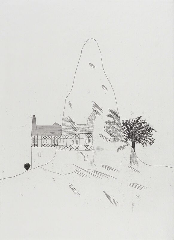 David Hockney, ‘The Glass Mountain’, 1969, Print, Etching and softground etching, Marlborough London