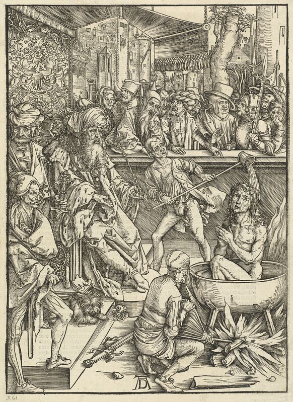Albrecht Dürer, ‘The Martyrdom of Saint John’, 1498, Print, Woodcut on laid paper, National Gallery of Art, Washington, D.C.