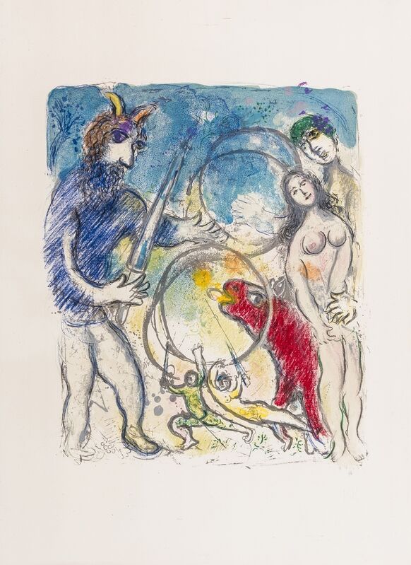Marc Chagall, ‘A la Femme, qu’est-it resté (Mourlot 536)’, 1967, Print, Lithograph printed in colours, Forum Auctions