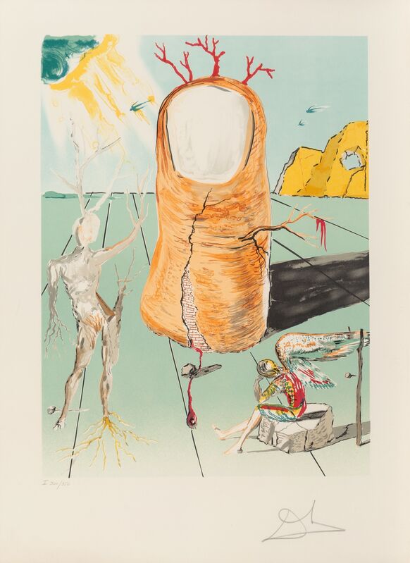 Salvador Dalí, ‘The Vision of the angel of Cap Creus’, 1979, Print, Lithograph in colors on Arches paper, Heritage Auctions