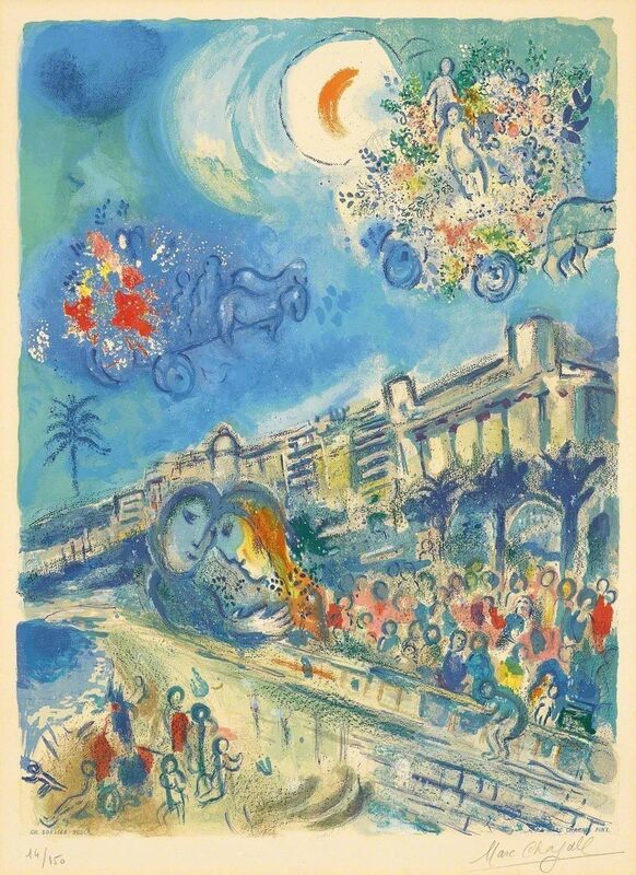 Marc Chagall, ‘Bataille de Fleurs’, 1967, Print, Colour lithograph, Koller Auctions