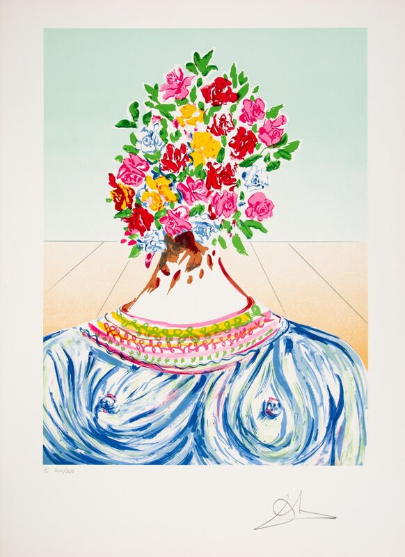 Salvador Dalí, ‘The Flowering of Inspiration, from the Retrospective Suite’, 1978, Print, Lithograph in colors on Arches paper, Heritage Auctions