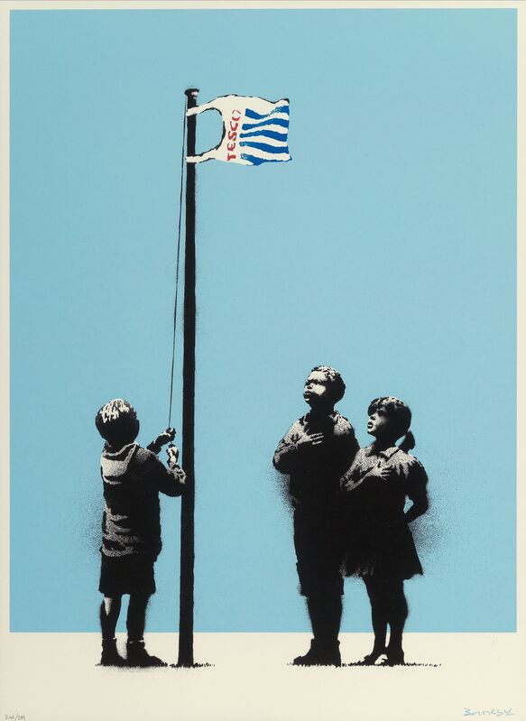 Banksy, ‘Very Little Helps’, 2008, Print, Screenprint in colors on wove paper, Heritage Auctions
