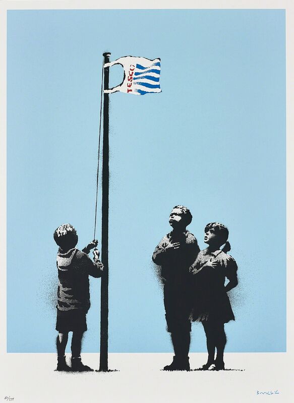 Banksy, ‘Very Little Helps’, 2008, Print, Screenprint in colours, on wove paper, with full margins., Phillips