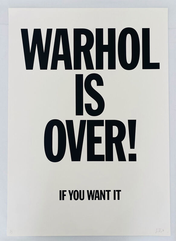 Simon Thompson, ‘Warhol Is Over (White)’, 2007, Mixed Media, Screeprint, Robert Fontaine Gallery