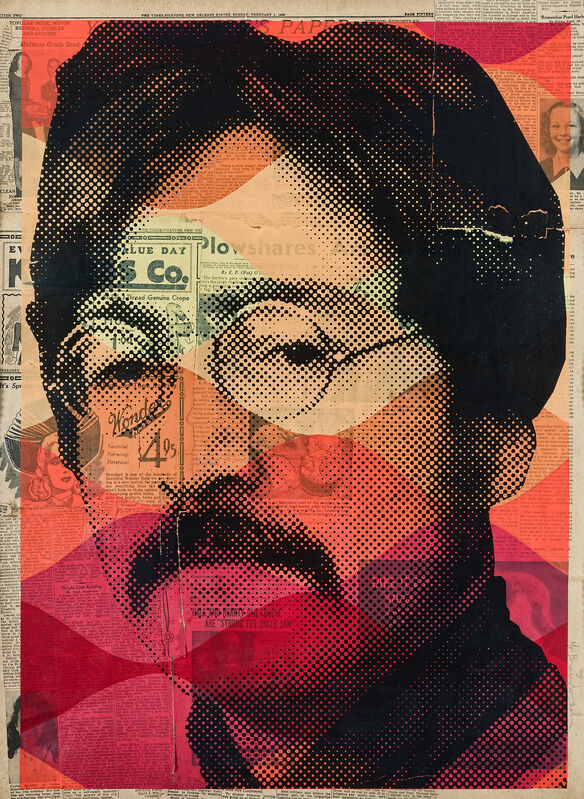 Mr. Brainwash, ‘Vintage Lennon’, Print, Unique screen print in colours on vintage paper, Tate Ward Auctions