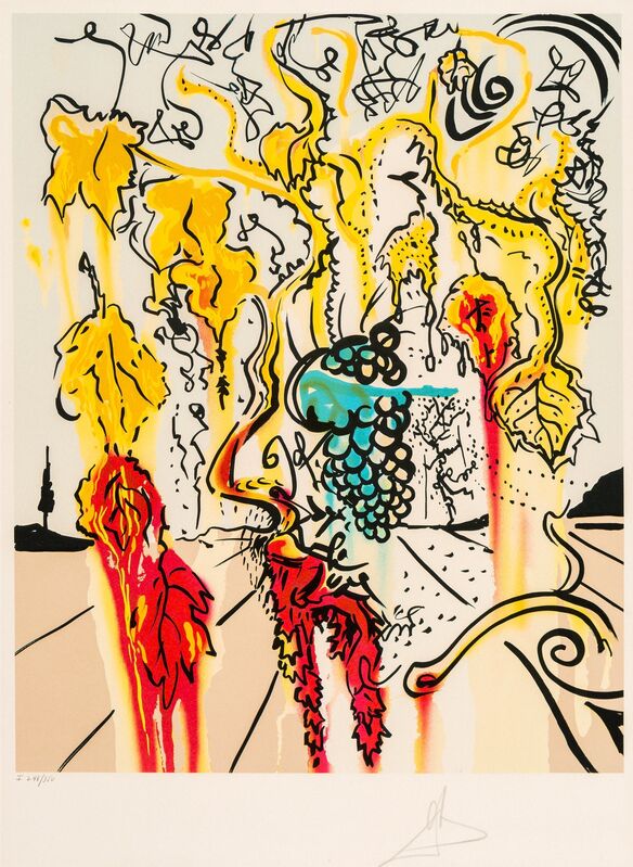 Salvador Dalí, ‘Portrait of Autumn’, 1980, Print, Lithograph in colors on Arches paper, Heritage Auctions