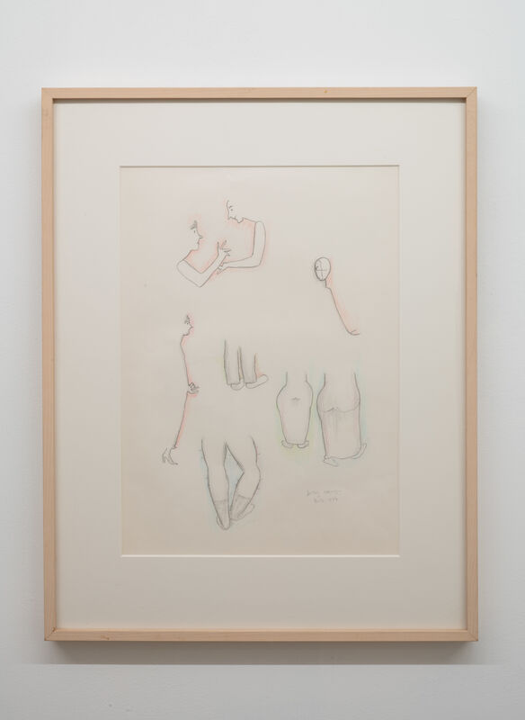 Beatrice Wood, ‘Gallery Opening’, 1983, Drawing, Collage or other Work on Paper, Graphite and colored pencil on paper, Nina Johnson