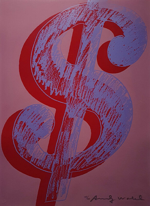 Andy Warhol, ‘Dollar Sign’, 1982, Print, Screenprint on Lenox Museum Board. From a Portfolio of 6 Prints, Edition of 60. All Portfolio's and Individual Prints are Unique. Signed by the Artist., Gormleys Fine Art