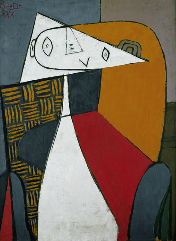 Pablo Picasso, ‘Figure (Femme assise) (Figure, Seated Woman)’, 1930, Painting, Oil on wood, Fondation Beyeler