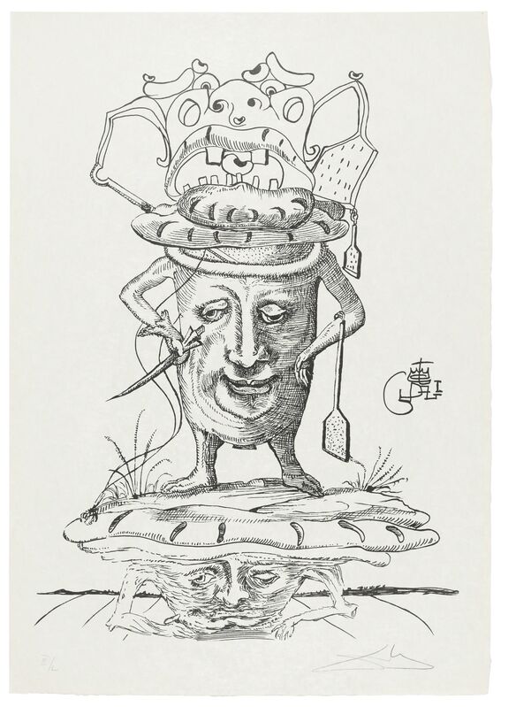 Salvador Dalí, ‘Les Songes drôlatiques de Pantagruel’, 1973, Print, The complete portfolio of 25 lithographs printed in black and white on Japon Nacré paper, Christie's