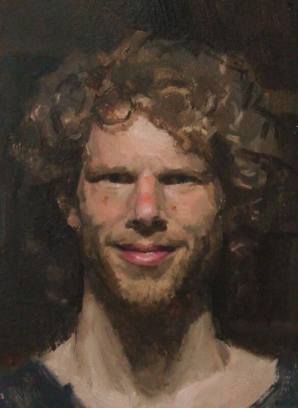 Ewan McClure, ‘Swedish self’, 2018, Painting, Oil on board, Castlegate House Gallery