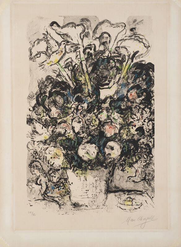 Marc Chagall, ‘Le Bouquet Blanc’, 1969, Print, Color lithograph on Arches paper, Il Ponte