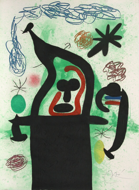 Joan Miró, ‘La Harpie’, 1969, Print, Etching, aquatint and carborundum in colors, on Arches paper, Artsy x Rago/Wright