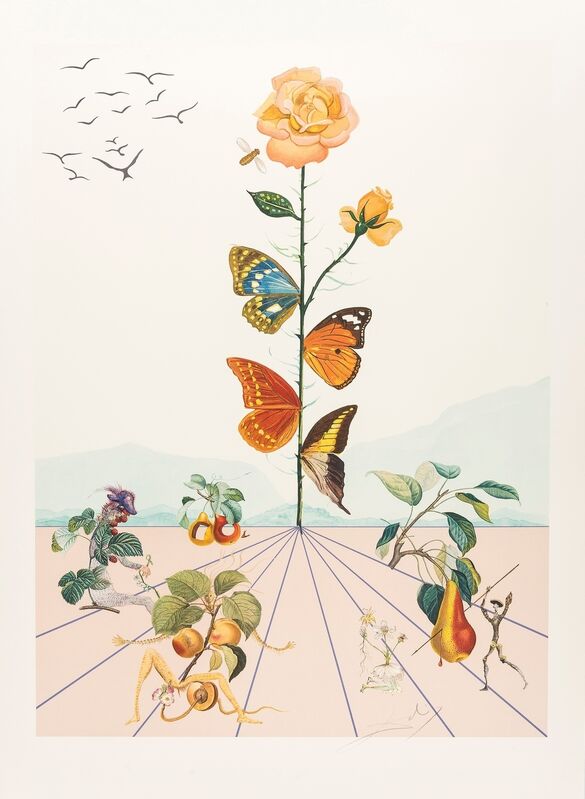 Salvador Dalí, ‘Flordali I (Field see p233; M&L 1586)’, 1981, Print, Lithograph printed in colours, Forum Auctions