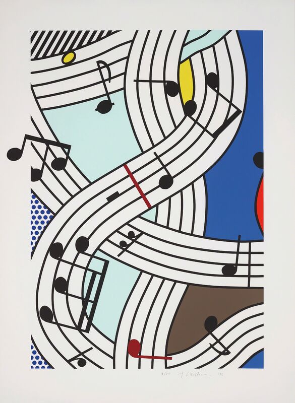 Roy Lichtenstein, ‘Composition I’, 1996, Print, Screenprint in colours, on Lana Lanaquarelle Watercolour paper, with full margins., Phillips