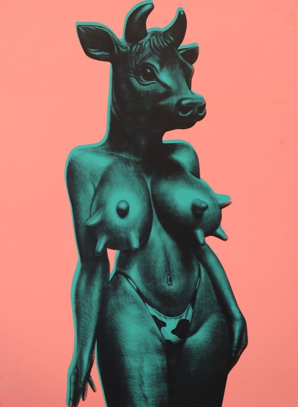 Ron English, ‘Cowgirl’, 2005, Painting, Oil on Canvas, Patrick Jones Gallery