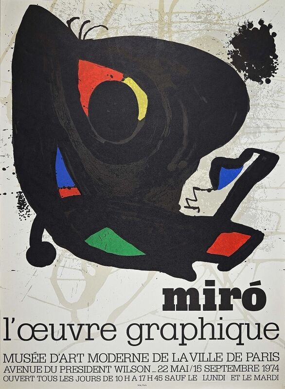 Joan Miró, ‘Mirò - l'oeuvre graphique’, 1974, Print, Lithograph on paper., Wallector