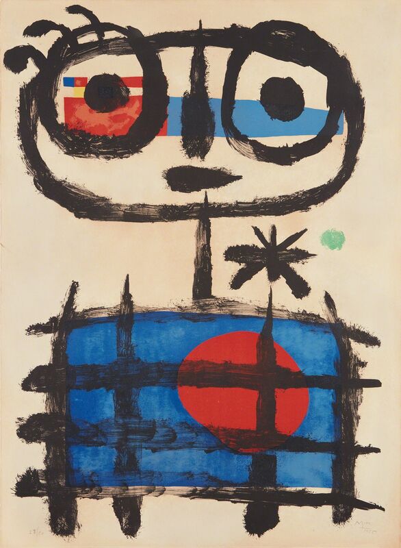 Joan Miró, ‘Mangeur de soleil (Sun Eater)’, 1955, Print, Lithograph in colors, on Arches paper, with full margins., Phillips