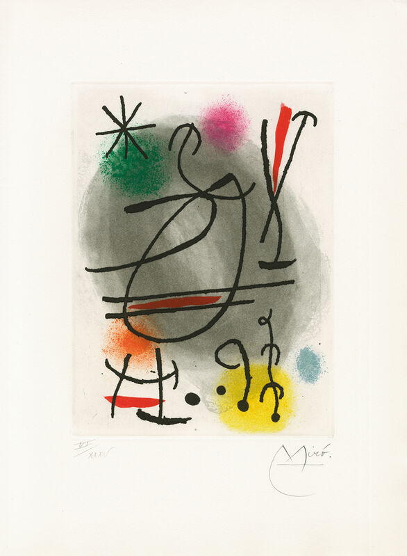 Joan Miró, ‘Vingt-deux poèmes’, 1978, Print, The complete book with 22 prints, Galerie Boisseree