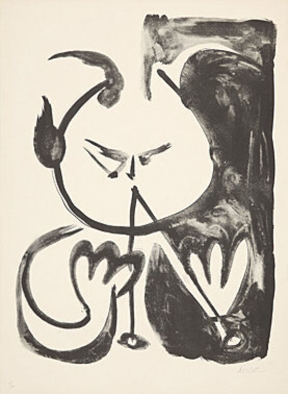 Pablo Picasso, ‘Faune musicien no. 5 (Musizierender Faun Nr. 5)’, 1948, Print, Lithograph, Galerie Boisseree