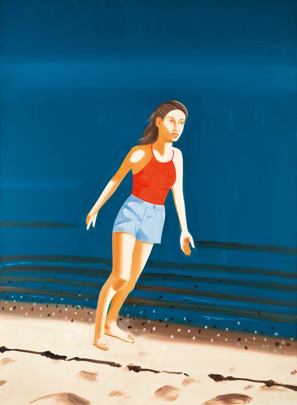 Alex Katz, ‘Walking on the Beach’, 2003, Painting, Oil on canvas, Seoul Auction