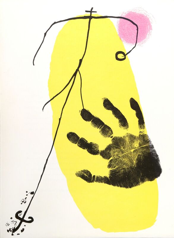 Joan Miró, ‘Figura y Mano from Derrière le Miroir ’, 1956, Print, Lithograph, RoGallery