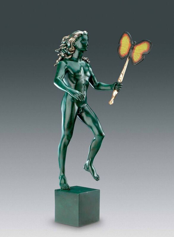 Salvador Dalí, ‘Man With Butterfly’, Conceived in 1968, Sculpture, Bronze lost wax process, Dali Paris