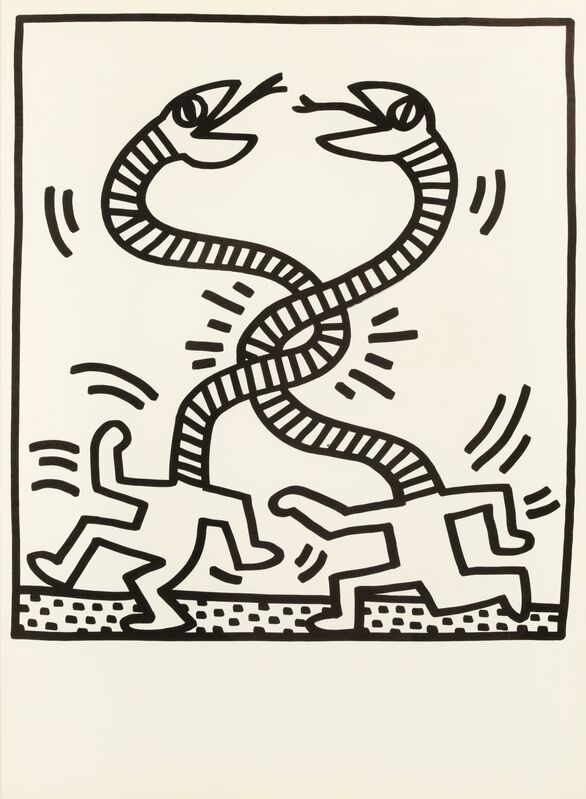 Keith Haring, ‘untitled (Snake)’, 1983, Print, Lithograph on paper, Chiswick Auctions