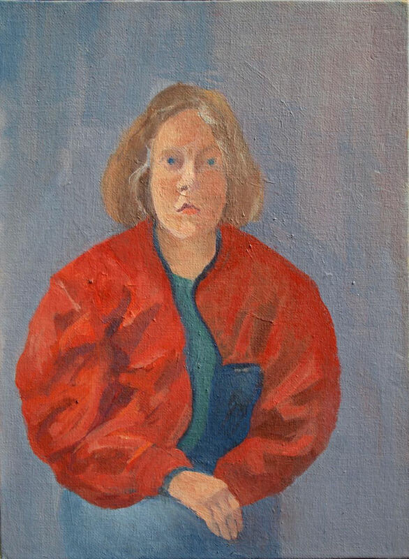 Colleen Franca, ‘Mary Jo w/ Red Jacket’, 2020, Painting, Oil on canvas, Bowery Gallery