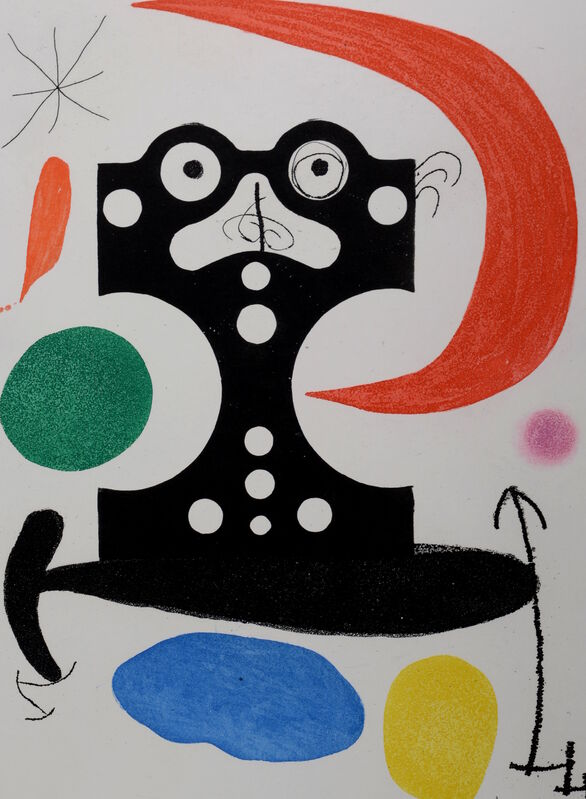 Joan Miró, ‘Monument à Marcel Duchamp et Christophe Colomb’, 1971, Print, Color aquatint on Arches paper, NCAG