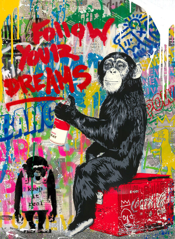 Mr. Brainwash, ‘Everyday Life’, 2021, Drawing, Collage or other Work on Paper, Silkscreen and Mixed Media on Paper, Proyecto H / Galería Hispánica