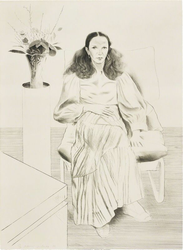David Hockney, ‘Brooke Hopper, from Friends’, 1976, Print, Lithograph, on Arches paper, the full sheet., Phillips