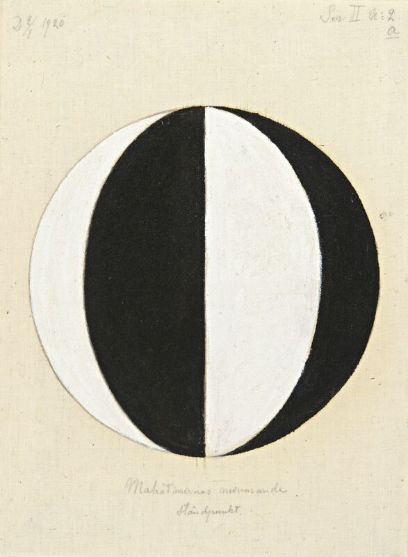Hilma af Klint, ‘No. 2a, The Current Standpoint of the Mahatmas (Nr 2a, Mahatmernas nuvarande ståndpunkt),  from Series II (Serie II)’, 1920, Painting, Oil on canvas, Guggenheim Museum