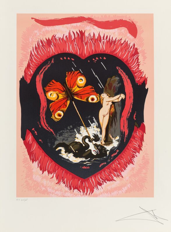 Salvador Dalí, ‘Le Triomphe, from Triumph of love’, 1977, Print, Lithograph in colors on Arches paper, Heritage Auctions