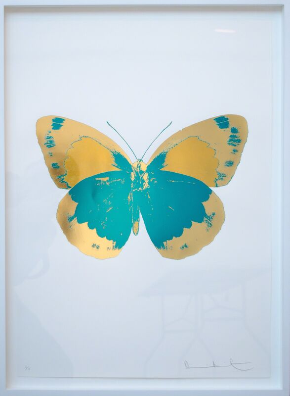 Damien Hirst, ‘The Souls II - Turquoise - Cool Gold - Oriental Gold’, 2010, Print, Three color foil block print, David Benrimon Fine Art