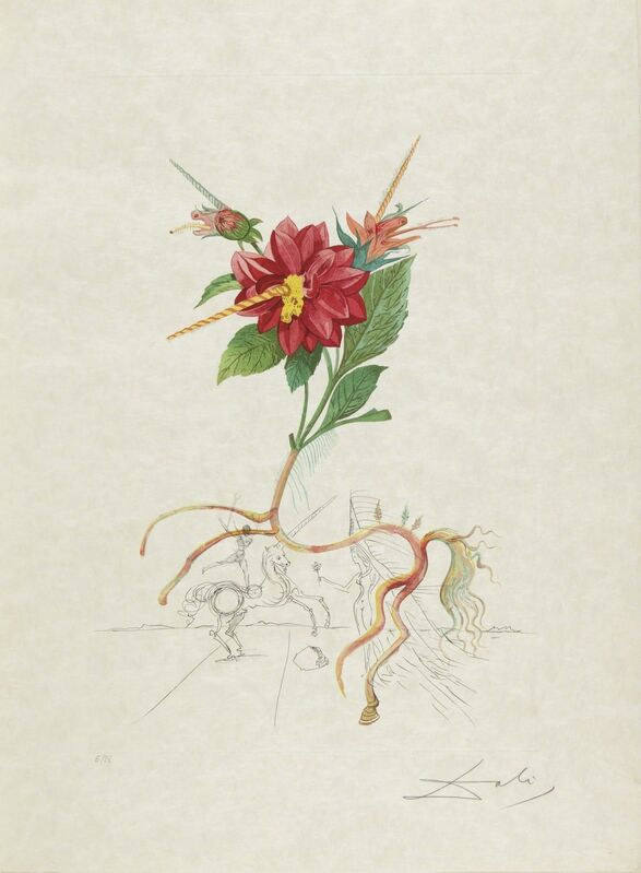 Salvador Dalí, ‘Flora Dalinae (Michler & Löpsinger 227-236; Field 68-3 A-J)’, 1968, Print, The complete portfolio, comprising ten etchings with drypoint and pochoir printed in colors, Sotheby's
