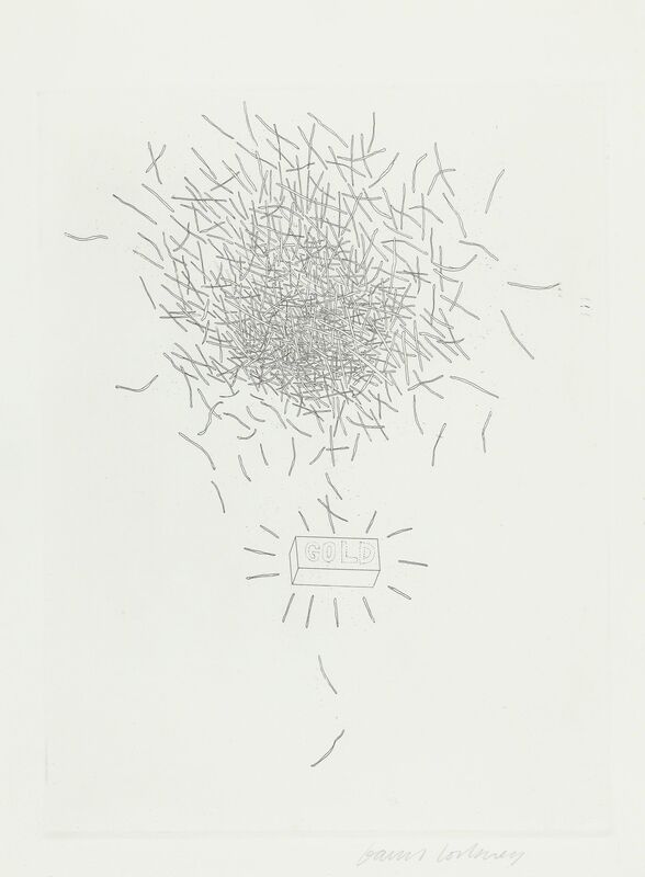 David Hockney, ‘Gold’, 1969, Print, Etching and Aquatint, TAI Modern