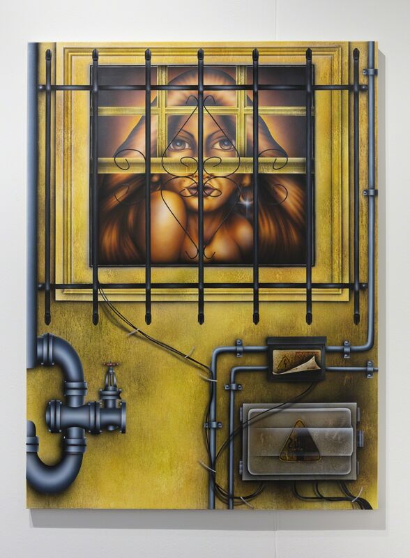 Mario Ayala, ‘On Outside Looking In 2’, 2018, Painting, Acrylic on canvas, Stems Gallery