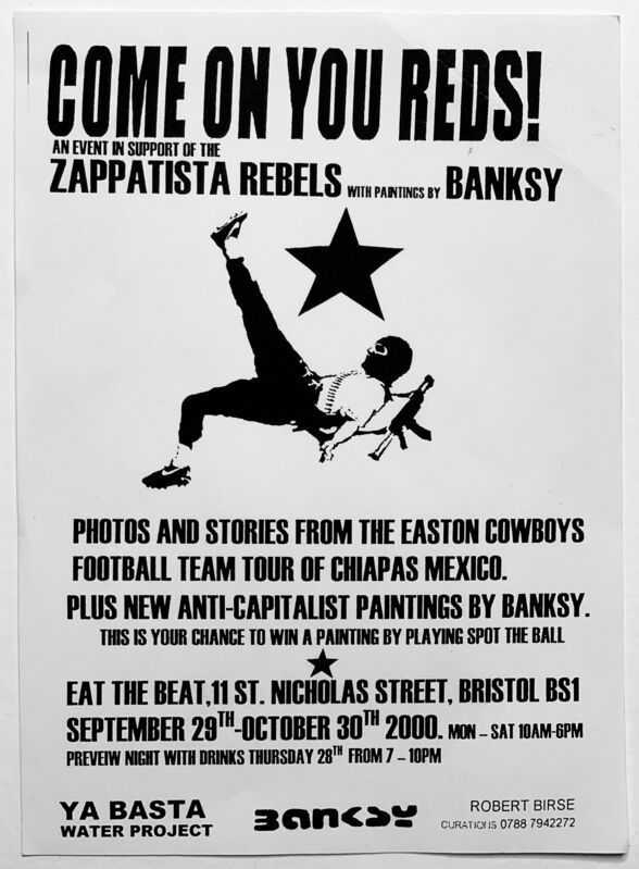 Banksy, ‘‘COME ON YOU REDS!’ (Exhibition invitation)’, 2000, Print, Printed matter (paper), Artificial Gallery