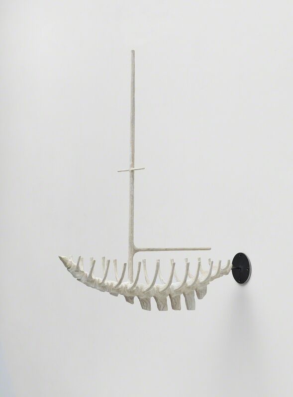 Hugh Hayden, ‘Gulf Stream (skeleton study)’, 2019, Sculpture, Whitewashed plywood with steel bracket, Public Art Fund Benefit Auction