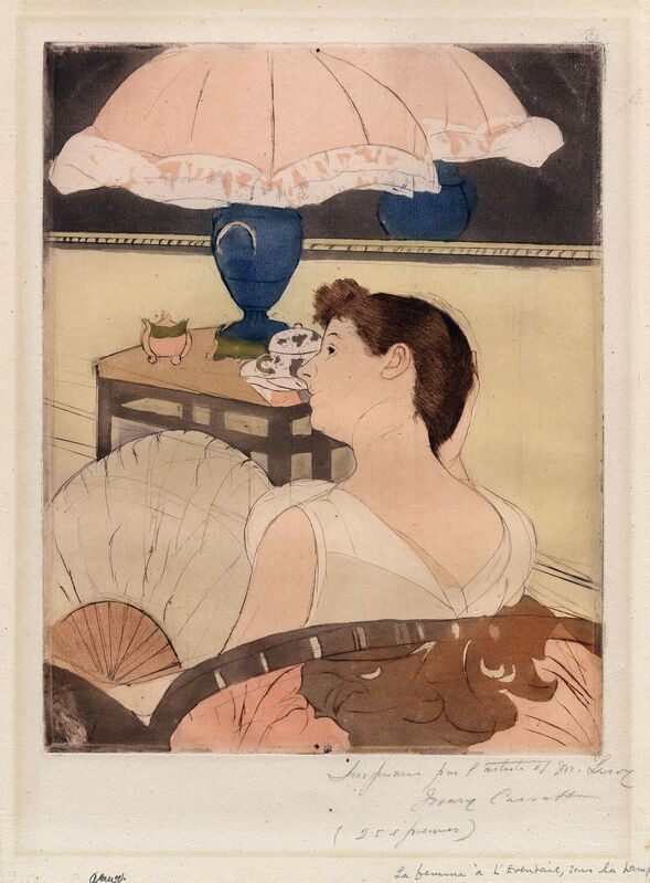 Mary Cassatt, ‘The Lamp’, ca. 1891, Print, Drypoint, soft-ground, etching and aquatint, printed in color,, The Old Print Shop, Inc.