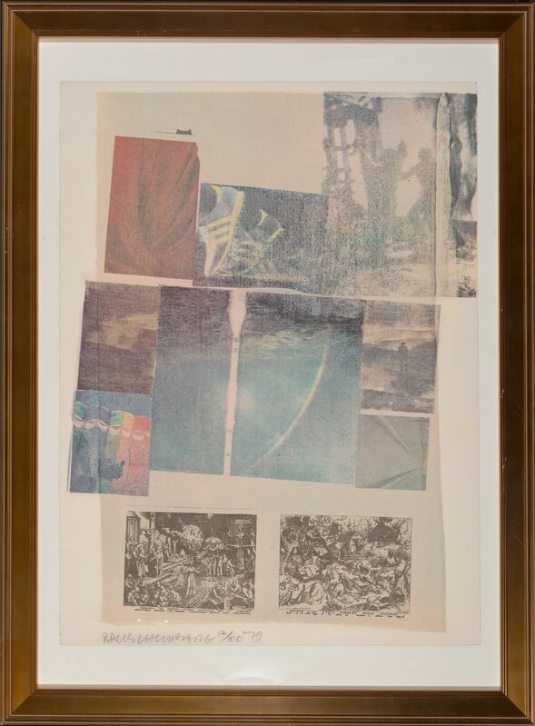 Robert Rauschenberg, ‘People Have Enough Trouble Without Being Intimidated by an Artichoke’, 1979, Print, Offset lithograph in colors on wove paper, Heritage Auctions