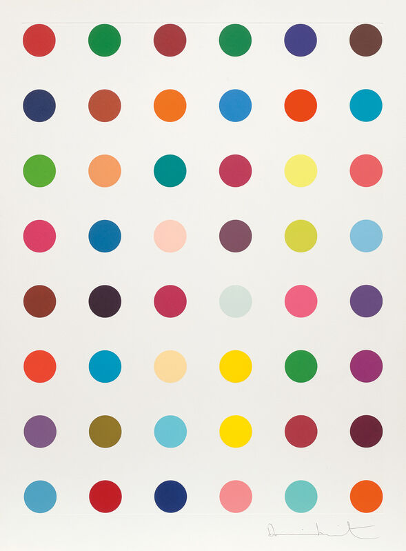 Damien Hirst, ‘Oleoylsarcosine’, 2008, Drawing, Collage or other Work on Paper, Unique etching and aquatint in colours, on Hahnemühle paper, with full margins., Phillips