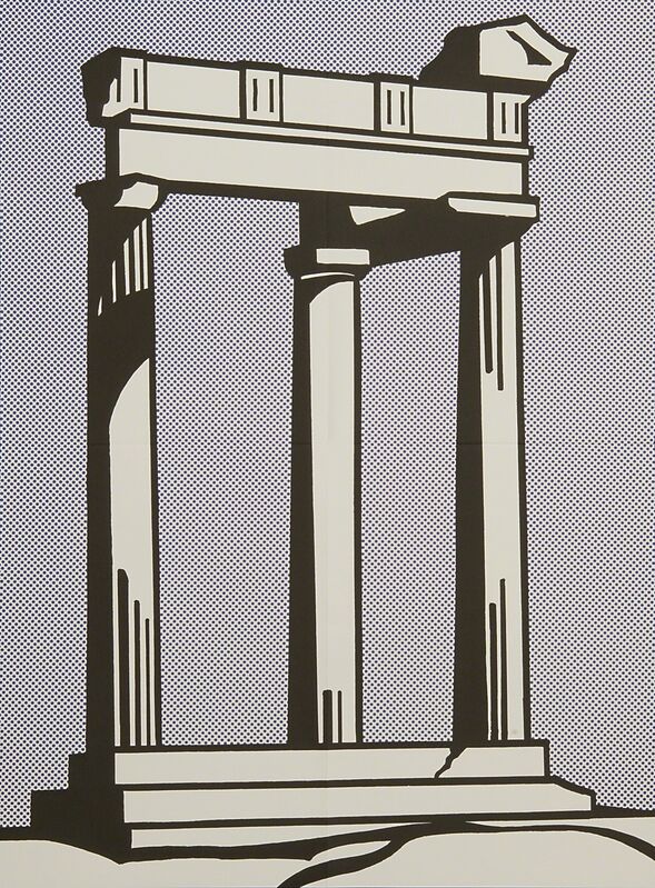 Roy Lichtenstein, ‘Temple’, 1964, Print, Offset lithograph in colors (mailer), Rago/Wright/LAMA